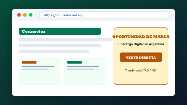 Modelo de aplicación comercial y proyectos digitales para counselor.net.ar